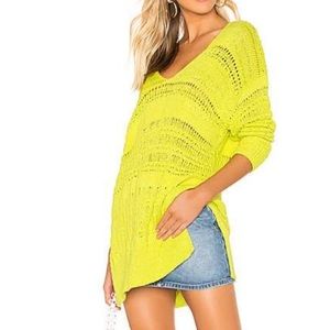 NWT Free People Limelight combo Pullover